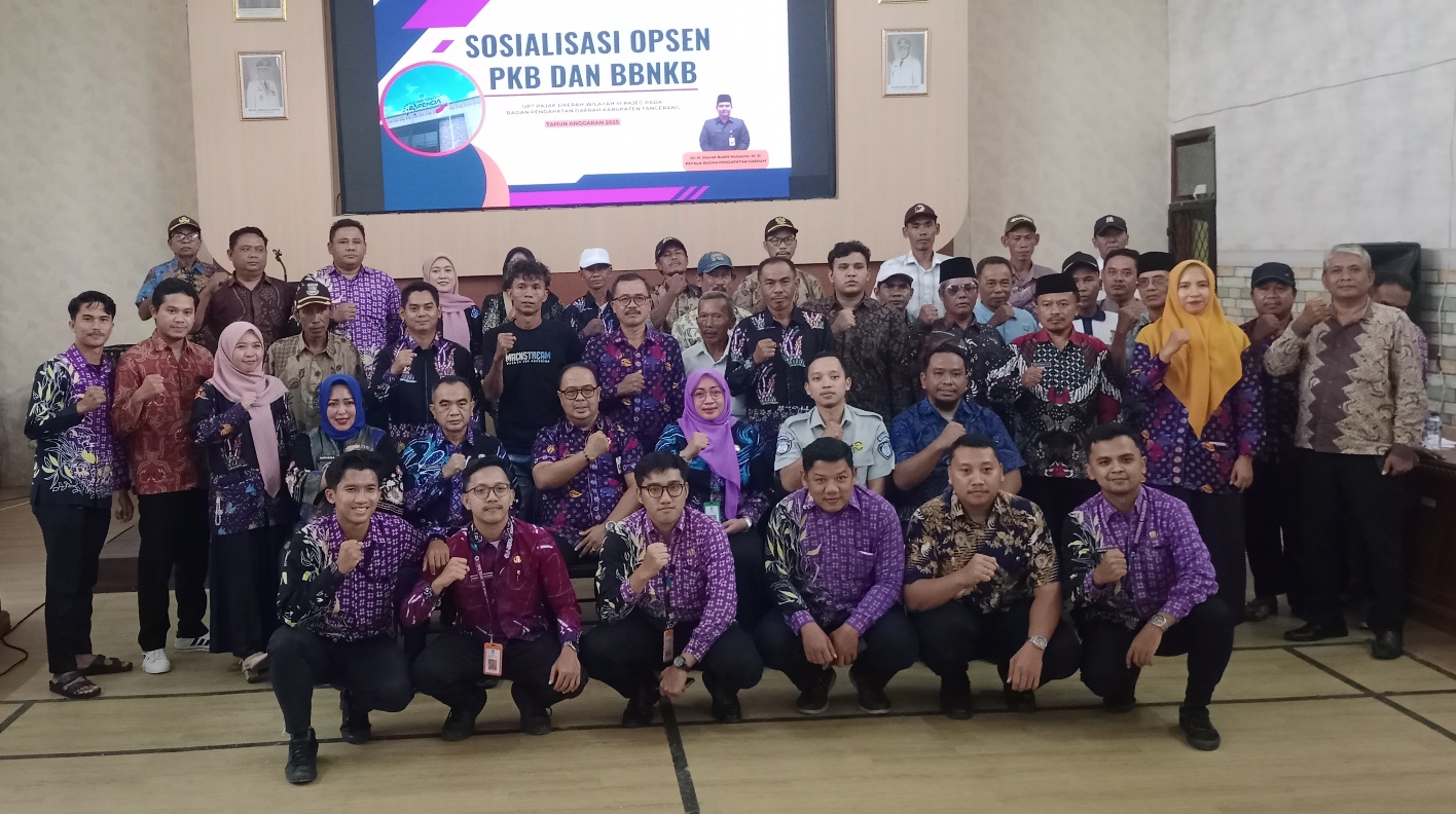 UPT PBB, Jasa Raharja, dan Samsat Balaraja Sinergi Sosialisasikan PKB & BBNKB di Kemiri