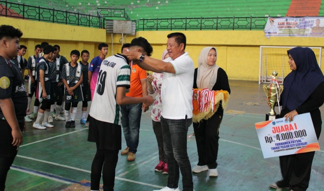 Turnamen Futsal Tingkat SLTP sederajat se Kabupaten Labuhanbatu Resmi Ditutup