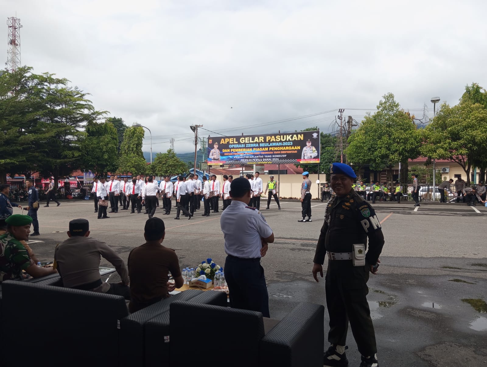 Kasi Pidum Kejari Hadiri Apel Gelar Pasukan Operasi Zebra Seulawah Tahun 2023 Polres Aceh Tenggara