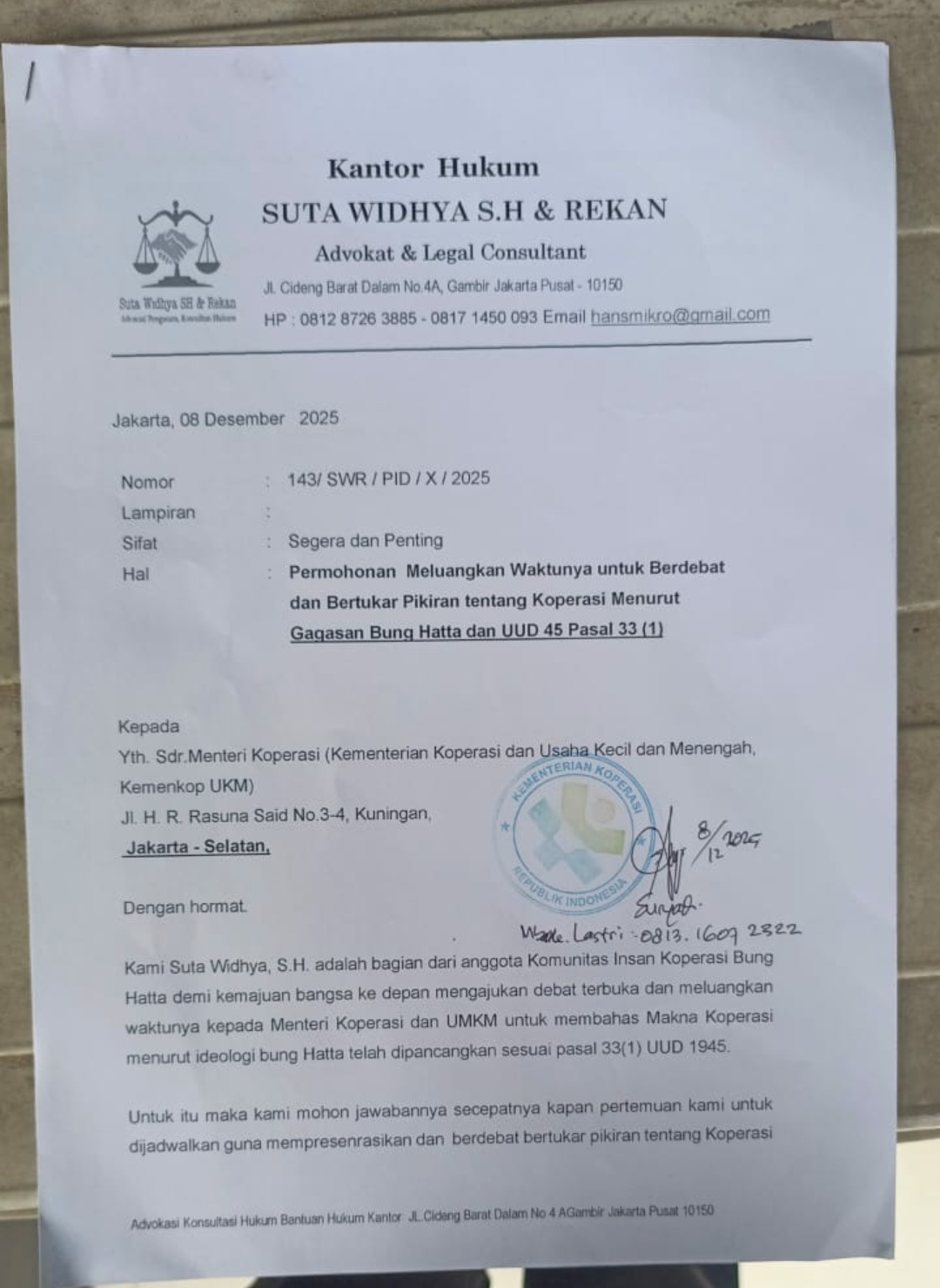 Siapakah Ferry Juliantono Debat Terbuka Dengan Anggota Insan Koperasi Bung Hatta?