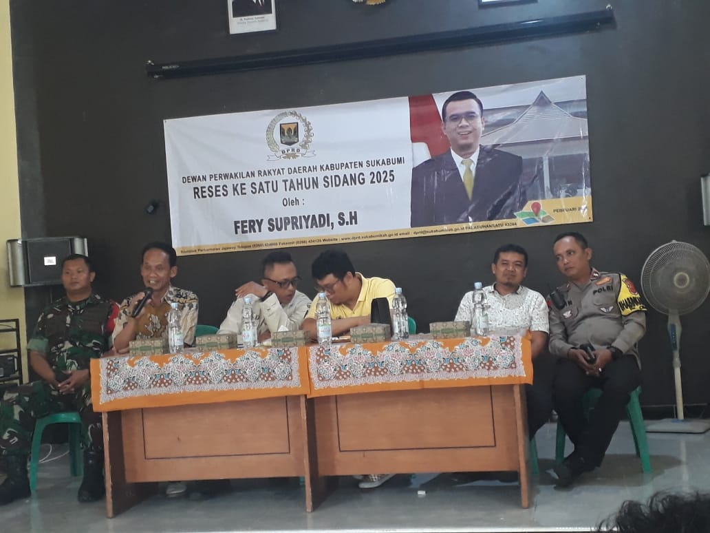 Reses ke Satu Tahun Sidang 2025 Oleh Ferry Supriyadi,S.H Anggota DPRD Kabupaten Sukabumi di Cibadak