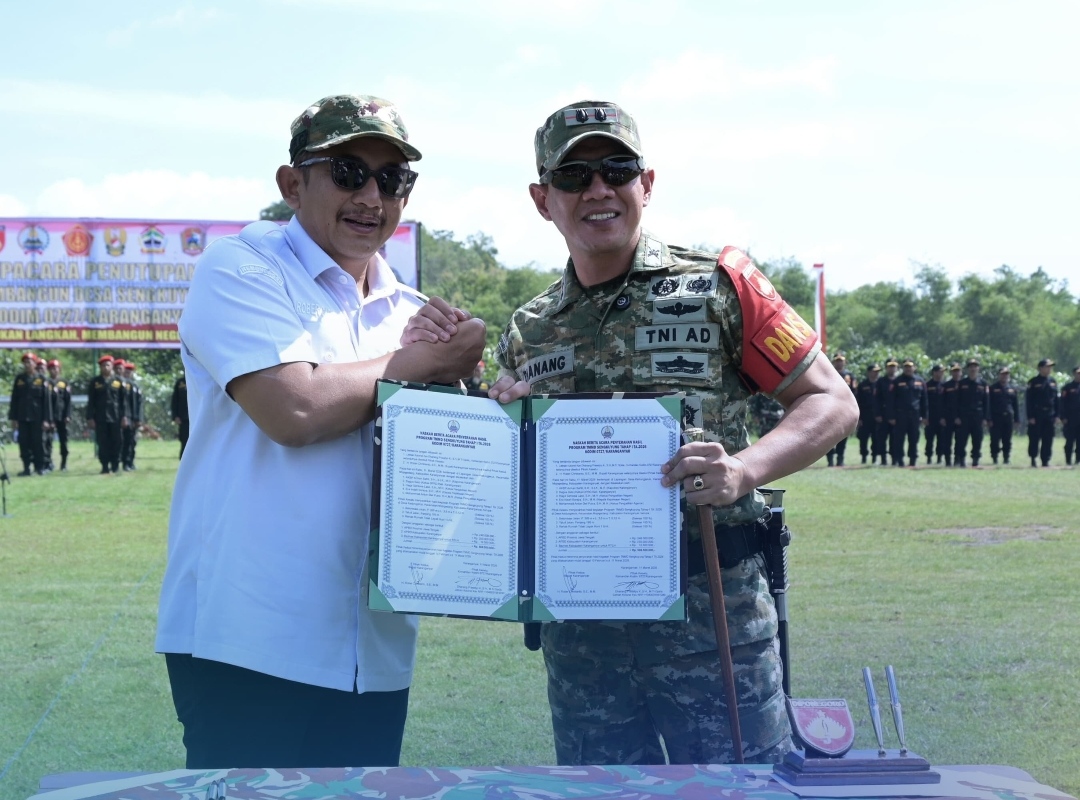 TMMD Sengkuyung Tahap I Telah  Ditutup, Sinergi TNI dan Pemerintah Kabupaten Percepat Pembangunan Desa