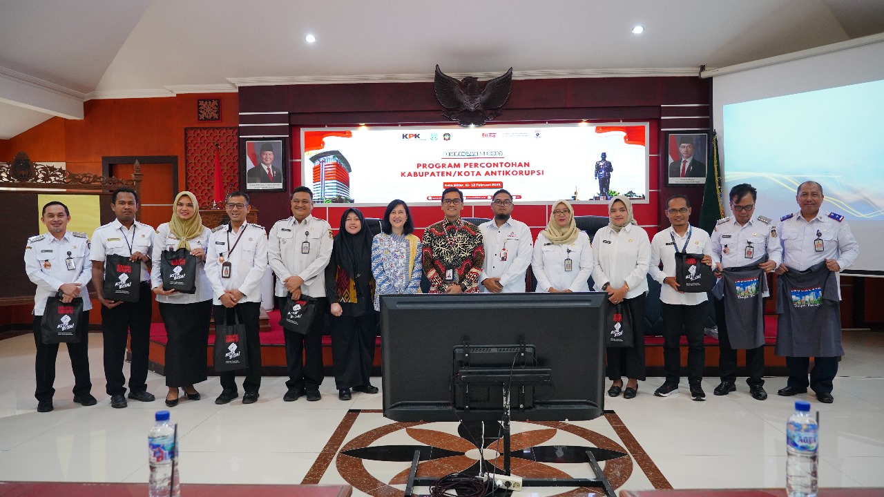 KPK Gelar Bimbingan Teknis Program Percontohan Kabupaten/Kota Antikorupsi di Kota Blitar