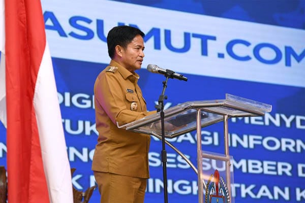 Pj Gubernur Sumut Luncurkan Portal Inovatif Simitrasumut