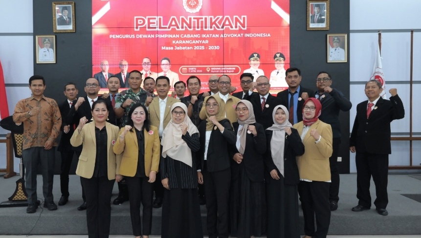 Pelantikan Pengurus DPC IKADIN Karanganyar Masa Jabatan 2025–2030, Perkuat Akses Keadilan di Bumi Intanpari