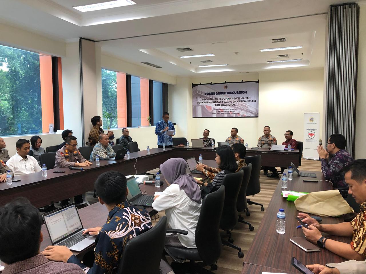 Kombes Pol Sigit Haryono Menjadi Narasumber FGD Pengamanan Perwakilan Asing dan Organisasi Internasional