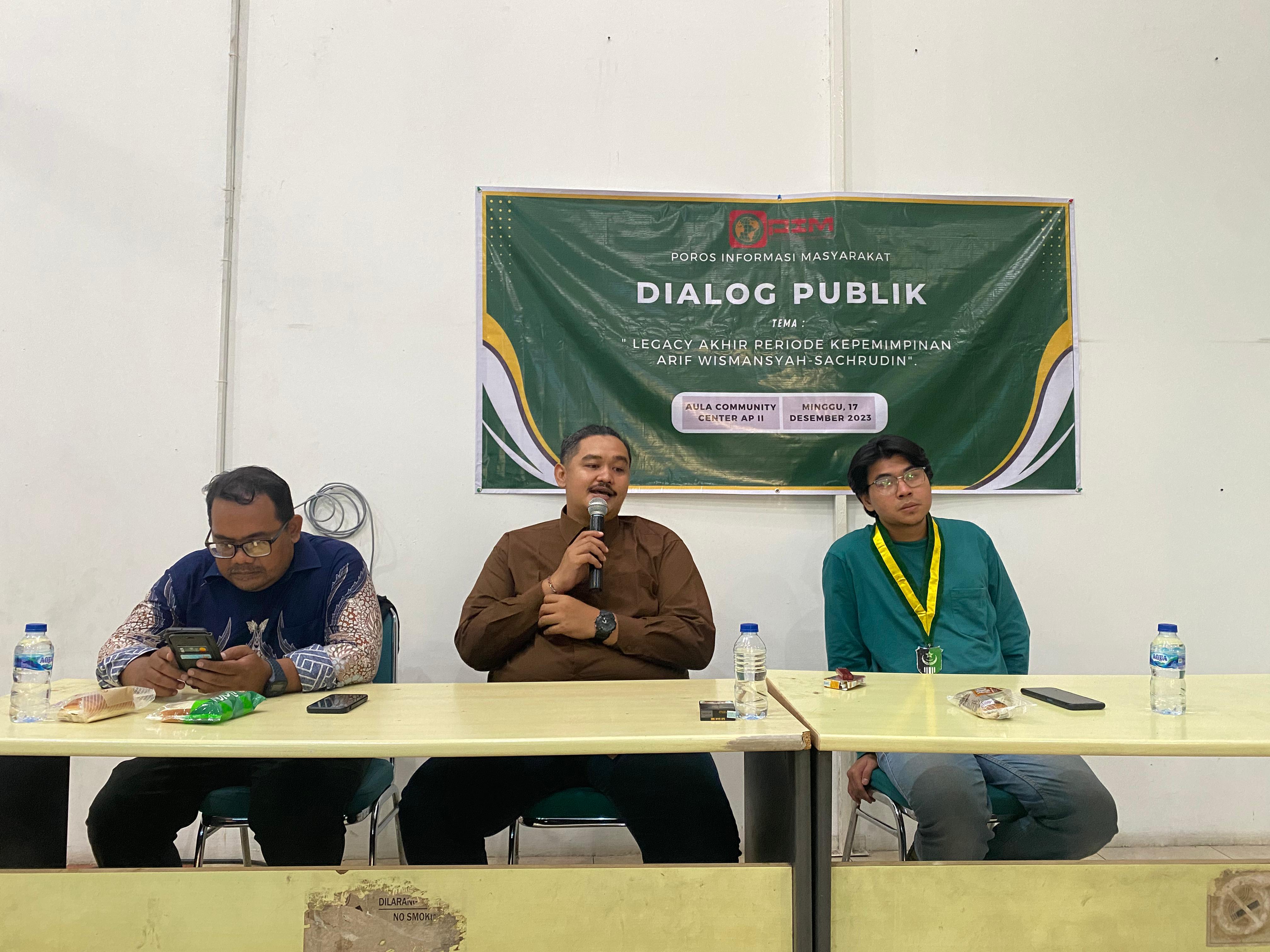 Gelar Dialog Publik, Pemuda Kritisi Warisan Akhir Jabatan Walikota dan Wakil Walikota Tangerang