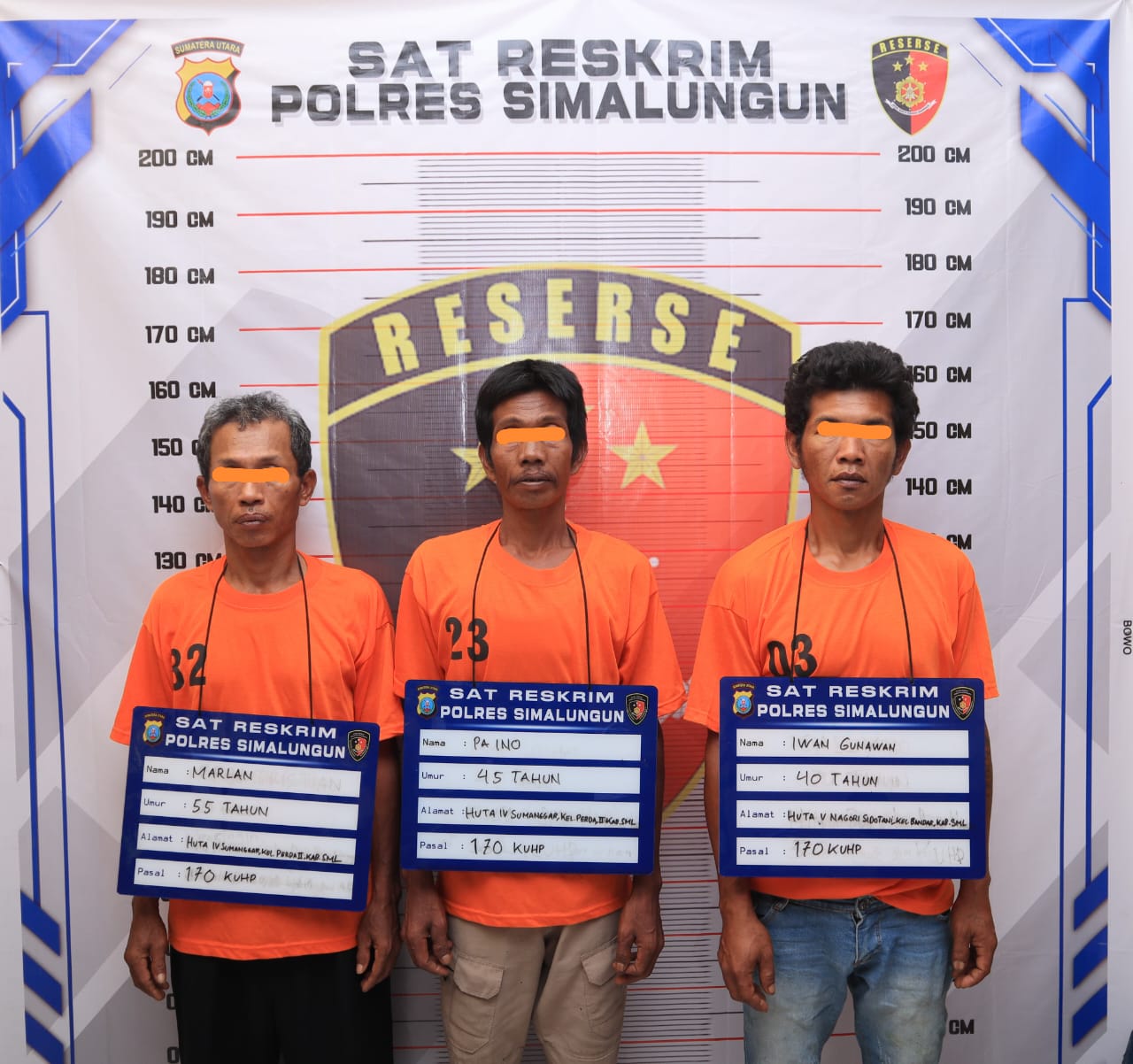 Polres Simalungun Tangkap Pelaku Penyerangan dengan Bom Molotov di Perkebunan PT. Lonsum