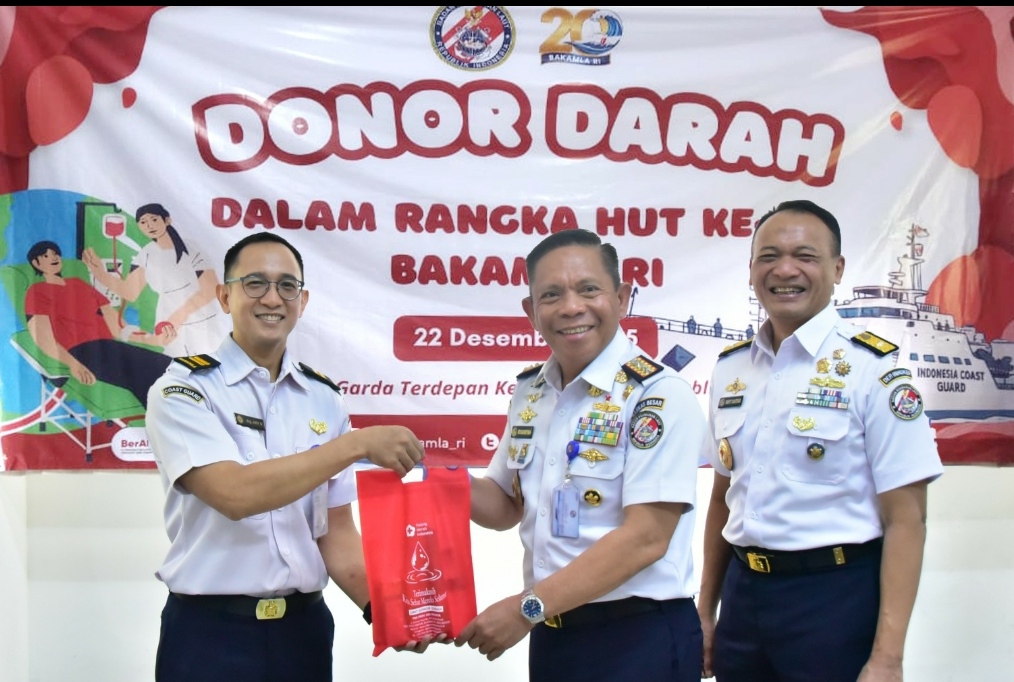 Peringati HUT ke-20, Bakamla RI Gelar Donor Darah, Kumpulkan 107 Kantong