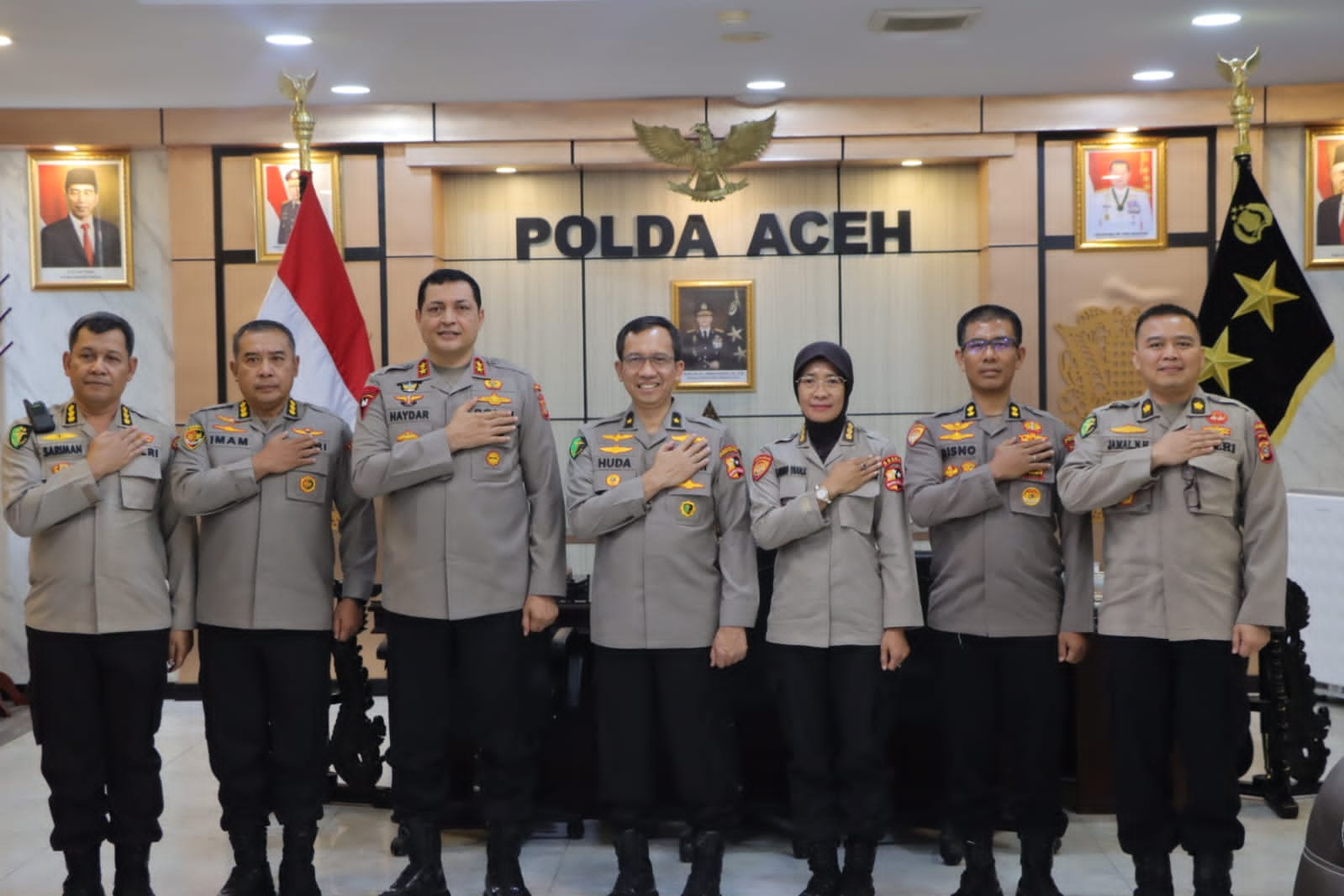 Kapolda Aceh Terima Audensi Tim Pusdokkes Polri Dalam Rangka Peningkatan Tipe Rumkit Bhayangkara Polda Aceh