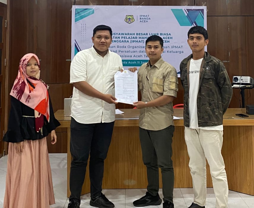 Sabarudin Sah Terpilih Formateur/Ketua Umum IPMAT Banda Aceh pada Mubeslub Periode 2025-2027