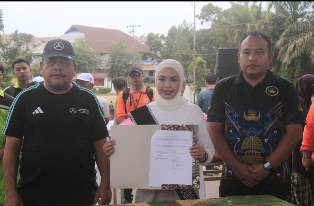 Sukseskan Ketahanan Pangan, Bunda Paud Labuhanbatu Memotivasi Anak-anak Menanam Sejak Dini