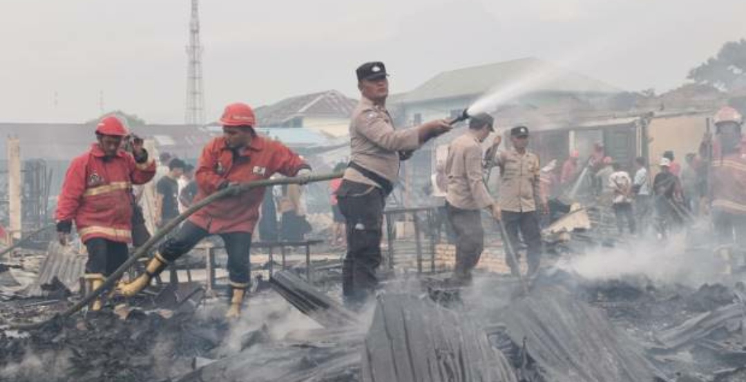 Hasil Investigasi Tim Polres Simalungun, Kebakaran Pajak Baru Serbelawan Berasal dari Bekas Bakaran Sampah