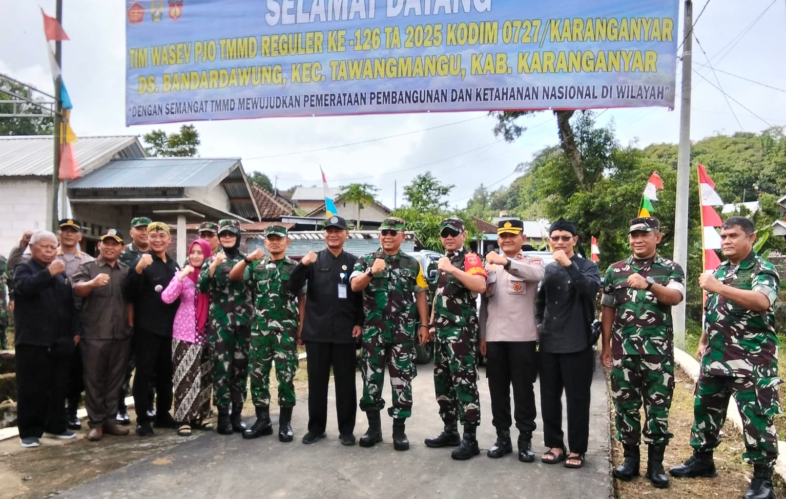 TMMD Karanganyar Dikebut, Tim Wasev TNI Tinjau Progres Pembangunan