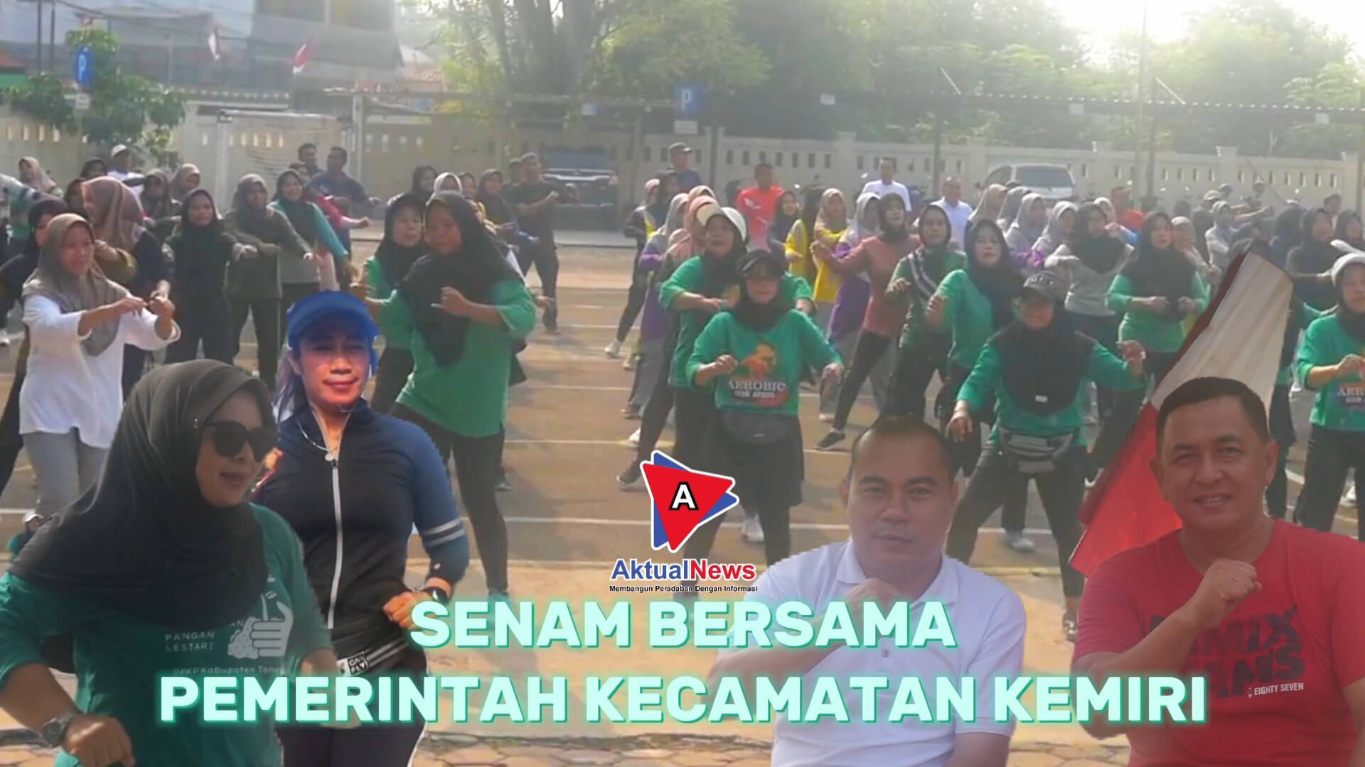 Muspika, Instansi Se_Kecamatan Kemiri,Senam Bersama di halaman Kantor Kecamatan Kemiri