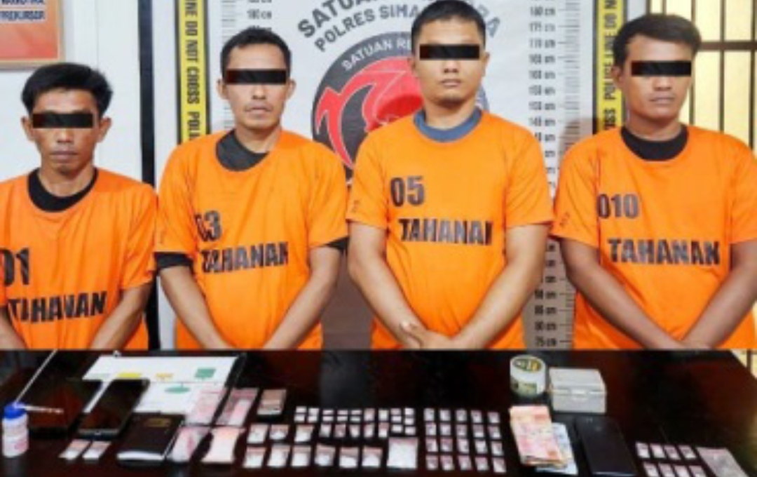 Komplotan Jaringan Narkoba Dikenal Licin, Diringkus Sat Narkoba Polres Simalungun & Sita  37,29 Gram Sabu