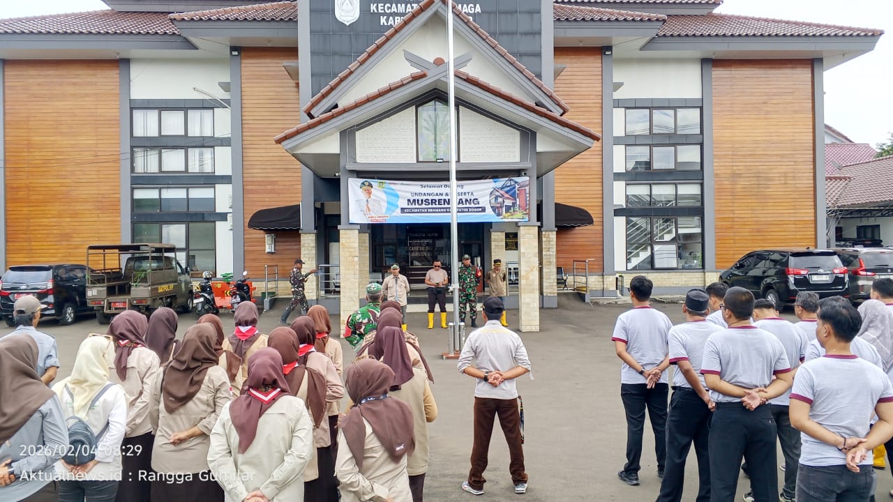 Kecamatan Dramaga Gelar Gerakan Serentak Kebersihan, Tertibkan Sampah dan Spanduk Liar