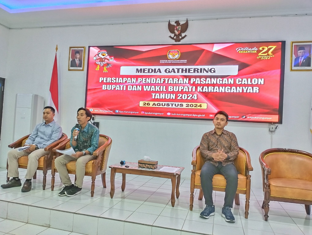 Pendaftaran Calon Bupati dan Wakil Bupati Karanganyar Tahun 2024 Siap Dibuka KPU Karanganyar