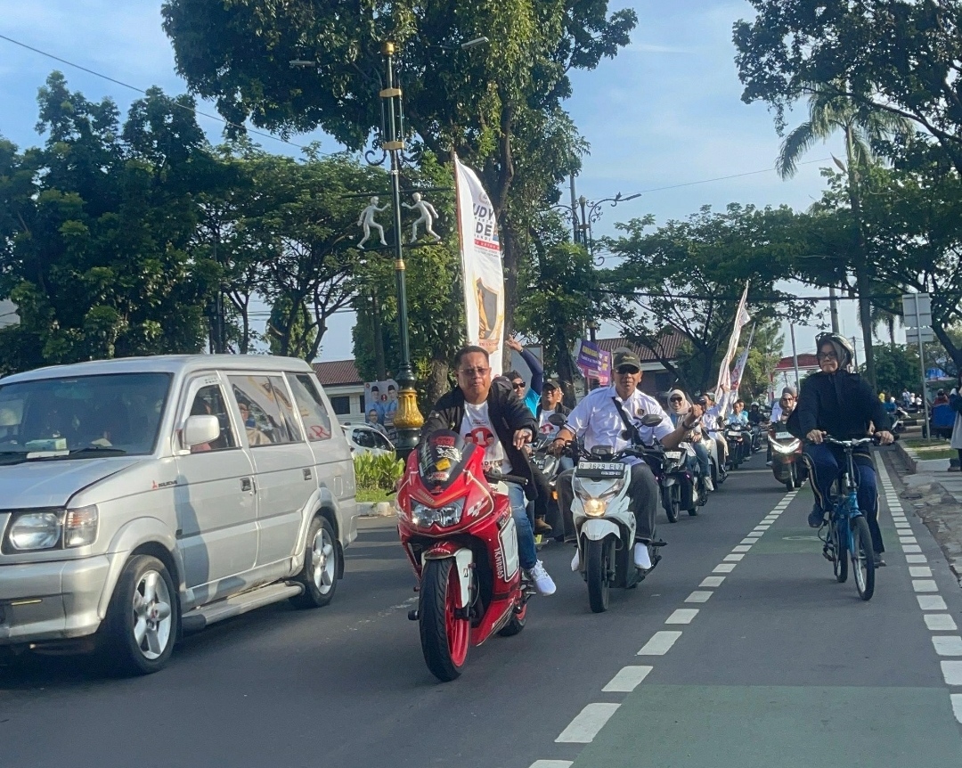 Kemeriahan Kampanye Akbar Paslon Bupati Gerindra di Babakan Madang Sentul Bogor