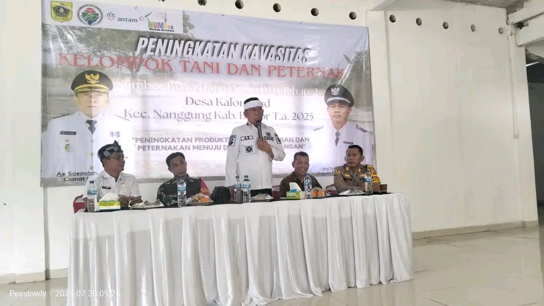 Sejalan Dalam Program Ketahanan Pangan, PT.Antam UBPE Pongkor Dukung Desa Kalongliud