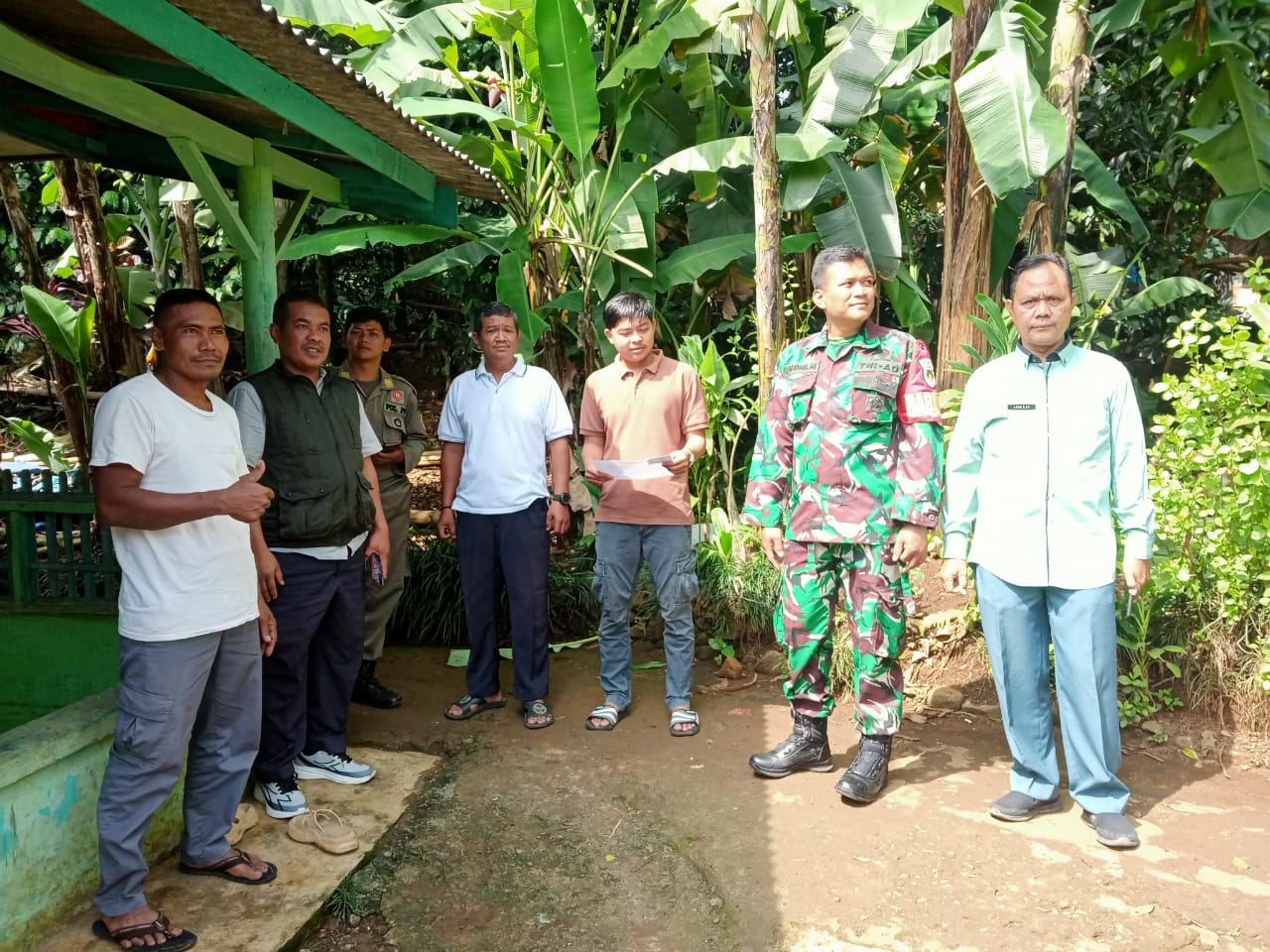 Pemdes Sukaluyu dan Musikades Gercep Tinjau Lokasi Bencana Puting Beliung