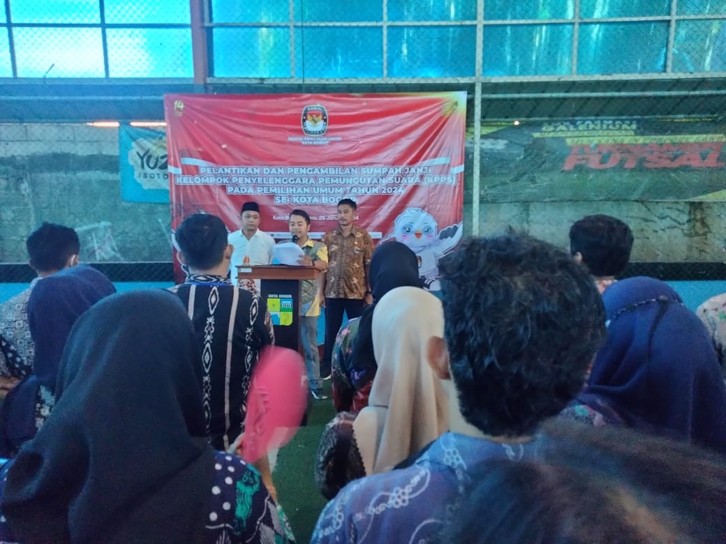 Kelurahan Sindang Barang kecamatan kota Bogor Barat Sosialisasi Bimtek kepada Anggota KPPS