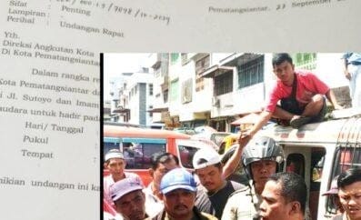 Aksi Blokade Angkot, Mendadak Sekda Kota Pematangsiantar Surati Para Direksi Angkutan