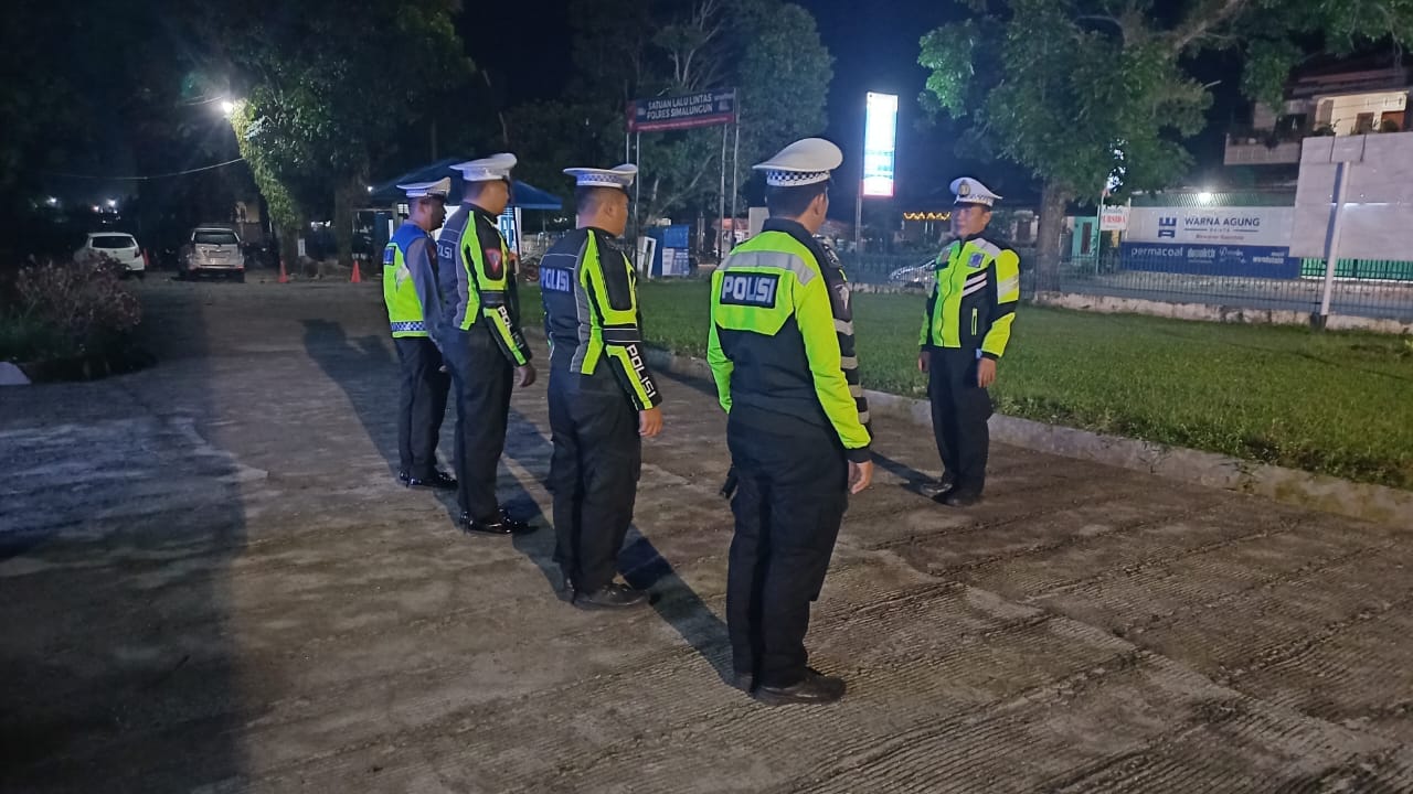 Operasi Blue Light Patrol Sat Lantas Polres Simalungun Berhasil Jaga Ketertiban dan Keselamatan Lalu Lintas