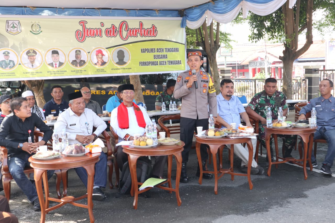 Kapolres Agara Ajak Forkopimda dan Masyarakat Dalam Kegiatan Jumat Curhat Terkait Kendaraan Knalpot Blong