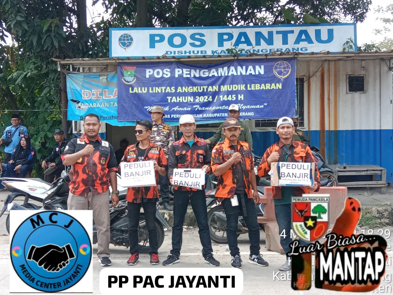 Media Center Jayanti Bersama Ormas Pemuda Pancasila PAC JAYANTI Galang Dana Donasi Peduli Korban Banjir