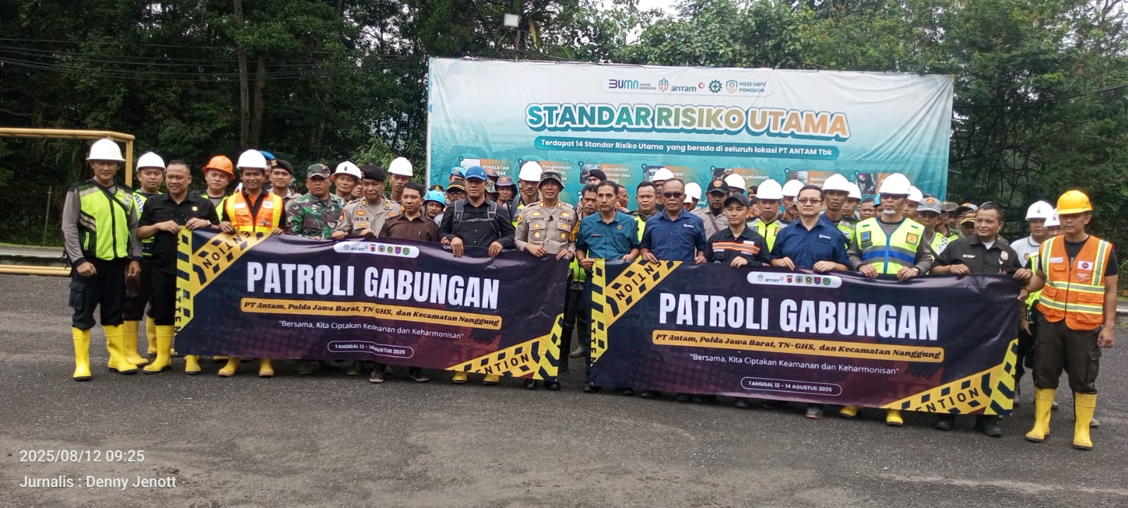 Menekan Tambang Ilegal, PT Antam UBPE Pongkor adakan Operasi Gabungan