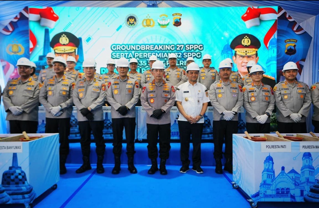 Kapolri Resmikan 32 SPPG dan Groundbreaking 27 SPPG Polri di Jateng, Terus Dukung Program MBG