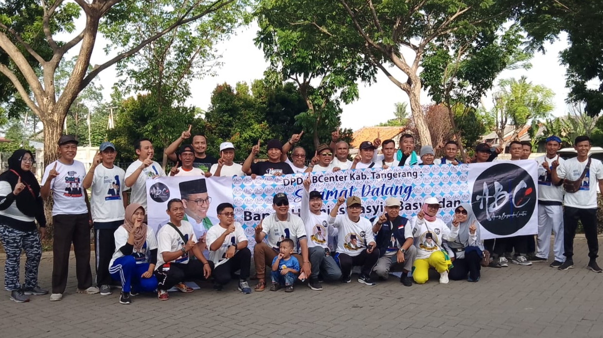Giat Lari Pagi ABCenter Tangerang Bersama DPC Kecamatan se-Kabupaten, Kuatkan Barisan AMIN