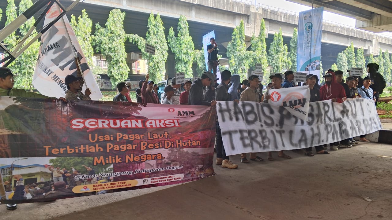 Di Dugaan Langgaran Aturan, AMM Desak KLHK Dan KKPH Bongkar Pagar Besi di Nanggung