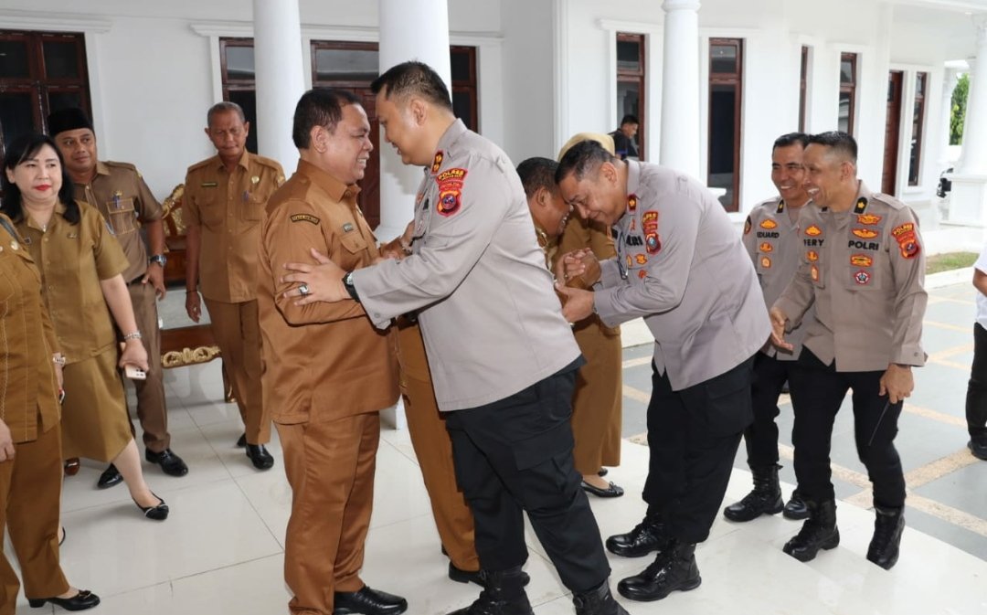 Bupati dan Wakil Bupati Labuhanbatu Terima Kunjungan Silaturahmi Kapolres Labuhanbatu 