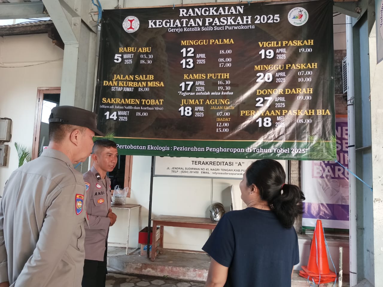  Jelang Peringatan Wafatnya Isa Almasih, Polres Purwakarta Lakukan Sambang Ke Gereja