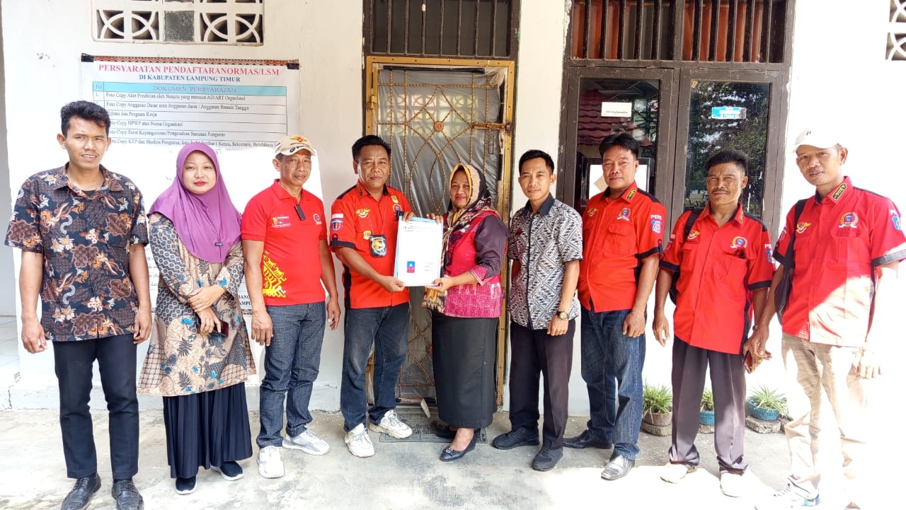 PWDPI Lampung Timur Sudah Sah Terdaftar di Kesbangpol Lampung Timur