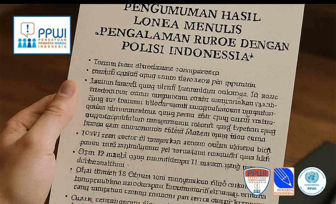 PPWI Umumkan Hasil Lomba Menulis “Pengalaman Buruk dengan Polisi Indonesia”