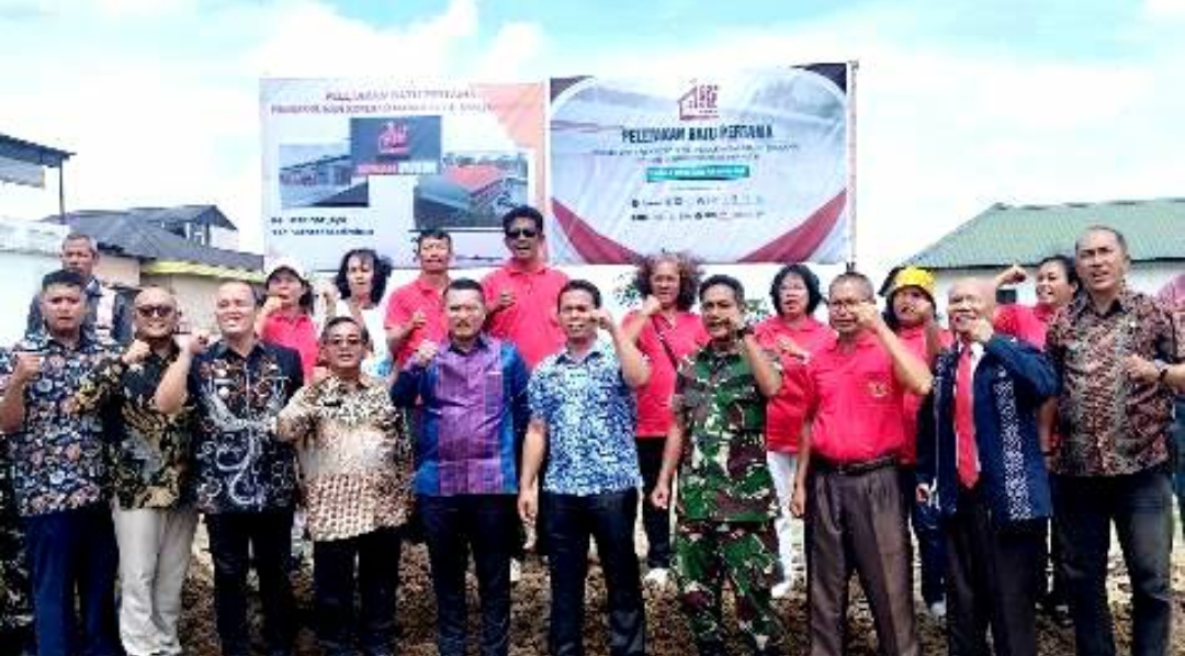 Peletakan Batu Pertama Pembangunan Kantor di Siantar, KMP Marihat Jaya Dihadiri Kementrian Koperasi