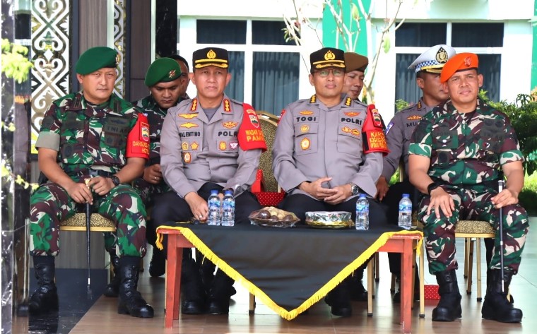 Kapolrestabes Medan Hadiri Apel Pengamanan Kedatangan Iriana Jokowi