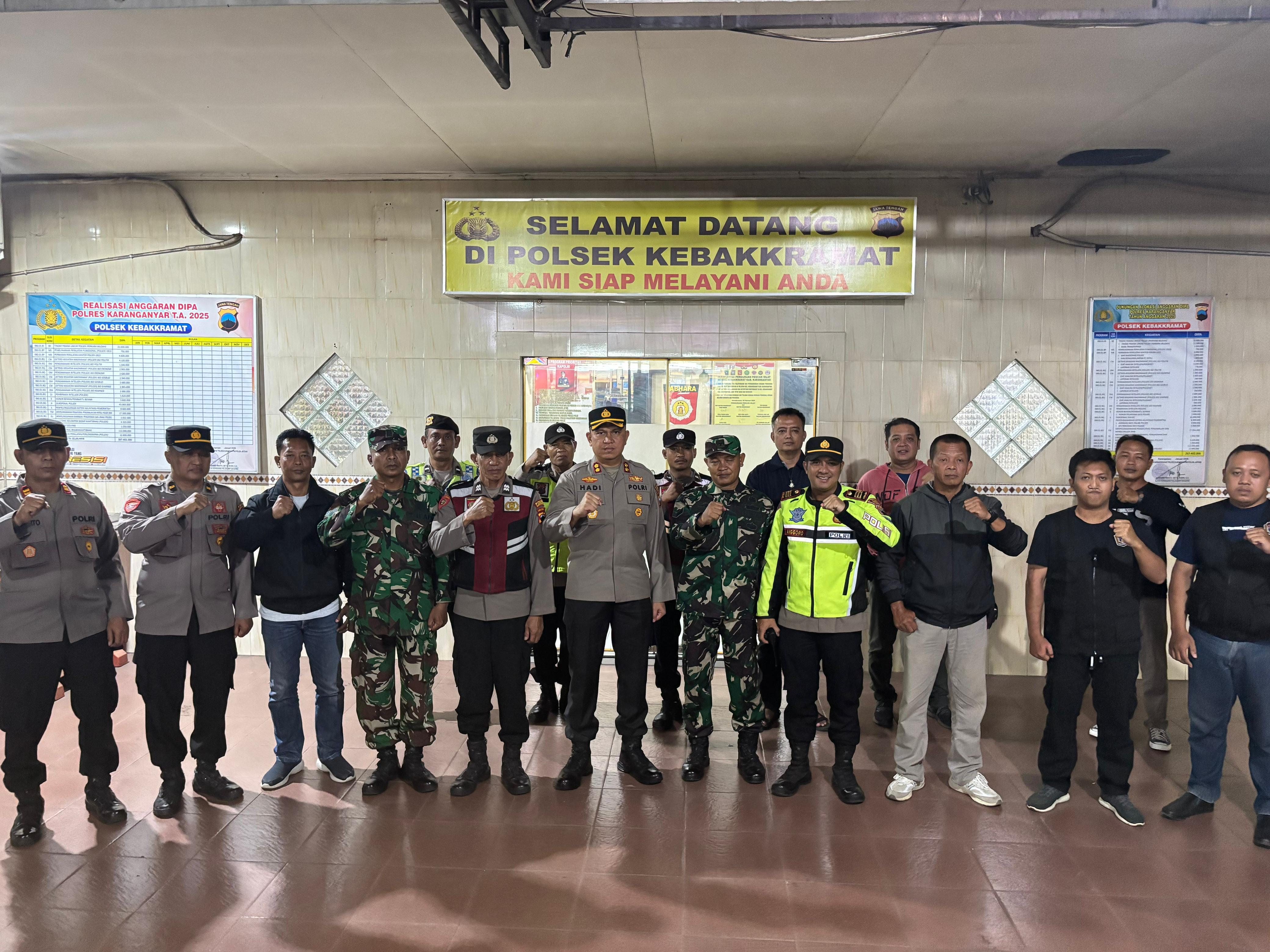 Polres Karanganyar dan Aparat Gabungan Juga Polsek Jajaran Gempur Premanisme di Titik Rawan