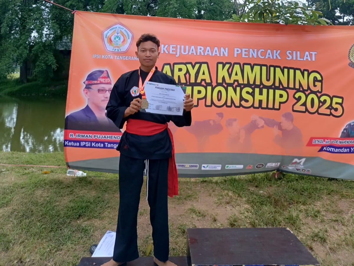 Atlet Silat Institut Asy-Syukriyyah Sabet Perak di AKC Tingkat Nasional Yonif 203/AK