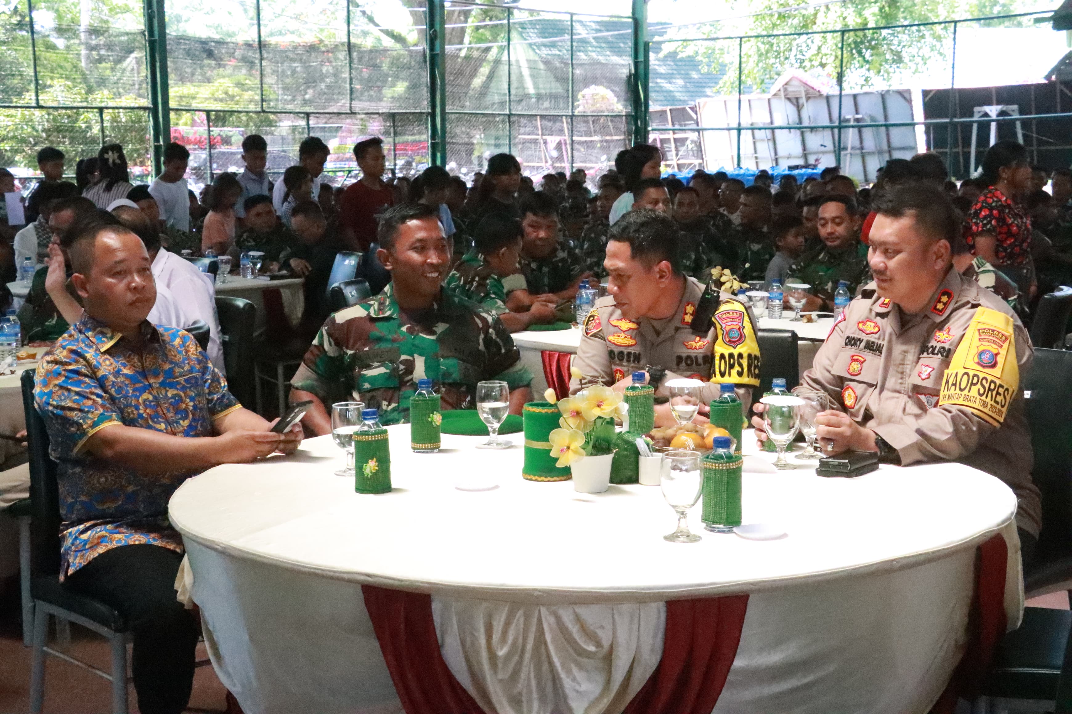 Kapolres Simalungun Hadiri Syukuran peringatan HUT Ke-74 Rindam I/Bukit Barisan, Tingkatkan Sinergitas TNI-Pol