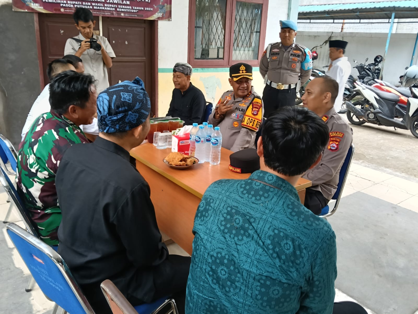 Pantau Penghitungan Suara, Kapolres Sambangi Kantor Kecamatan Jawilan