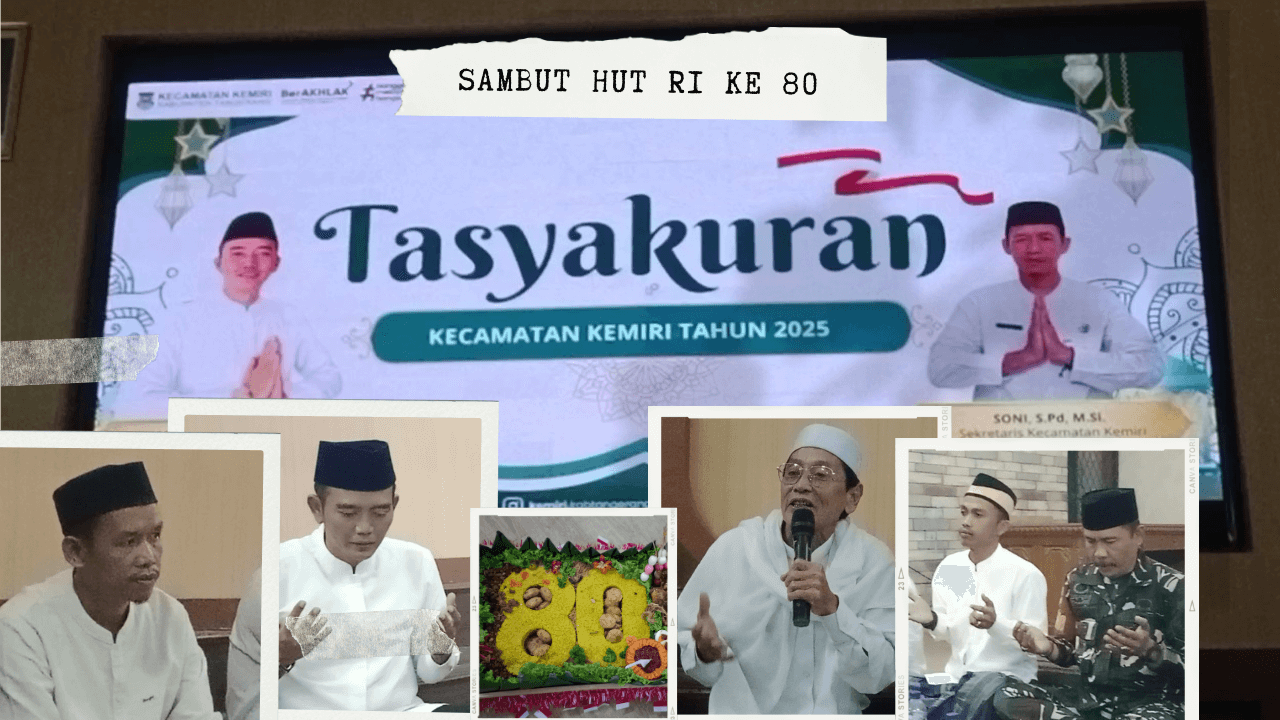 Pemerintah Kecamatan Kemiri Gelar Tasyakuran sambut HUT RI ke-80