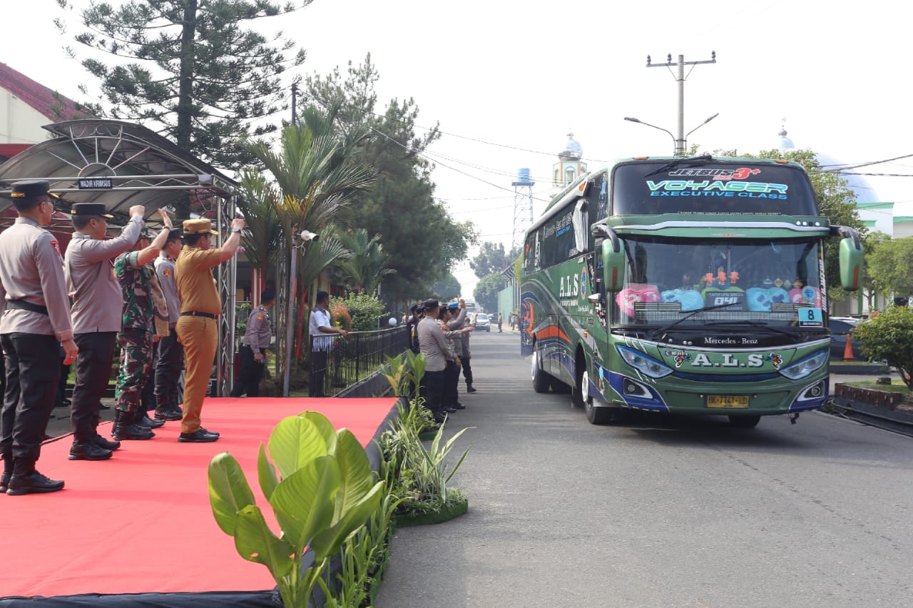 Polda Sumut Gelar Apel Pergeseran Pasukan Pengamanan Jelang Pemilu 2024