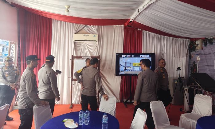 Tim Itwasum Polri Tinjau Pelaksanaan Operasi Lilin 2024 di Simalungun