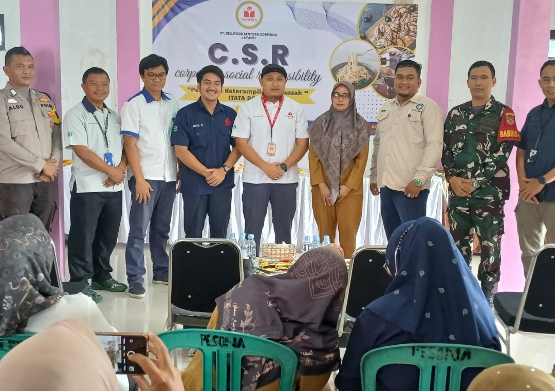 PT Mayora group Gelar Pelatihan Memasak Melalui Program CSR di Desa Pasir Muncang Jayanti 