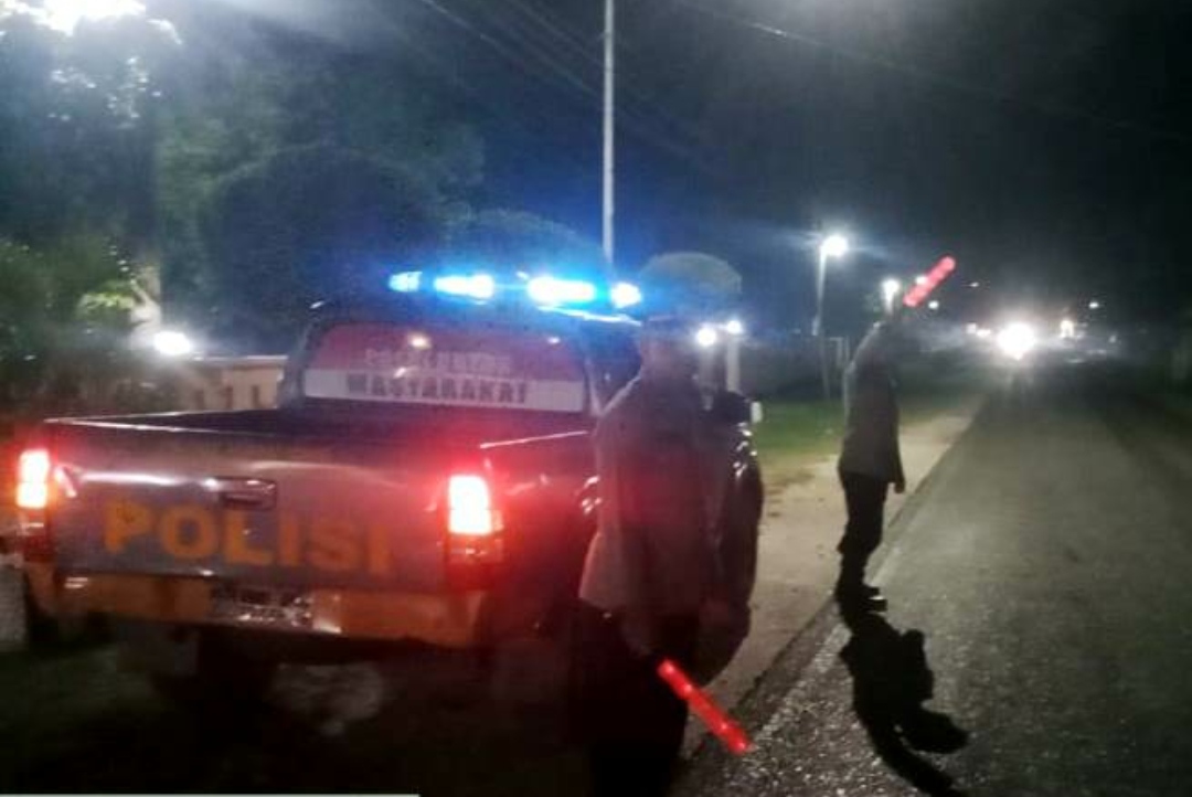 Sisir Lokasi Rawan Judi dan Balap Liar, Polsek Tanah Jawa Gelar BLP