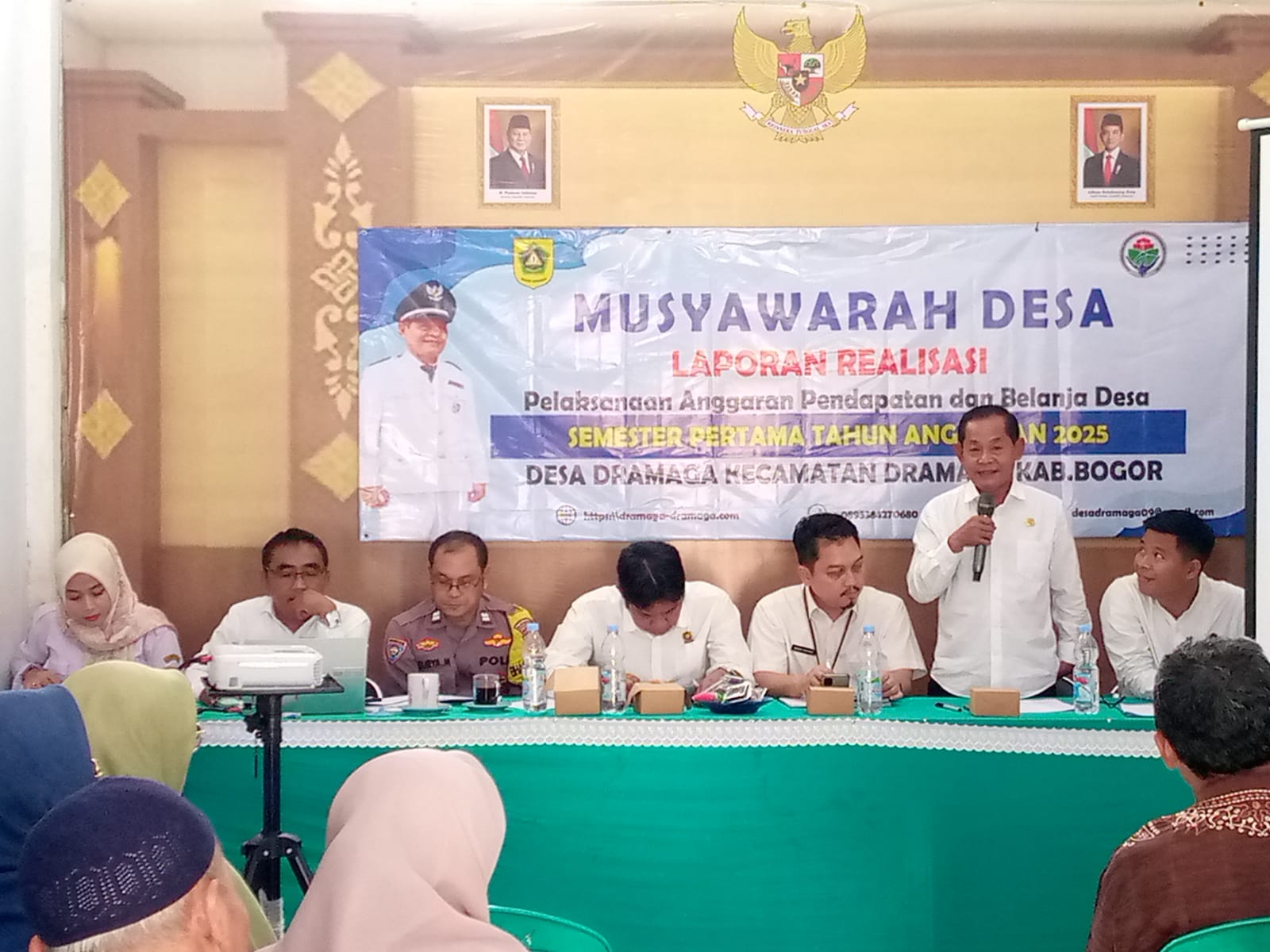 Pemerintah Desa Dramaga Gelar Musyawarah Desa untuk Laporan Realisasi APBDES Semester 1 Tahun 2025